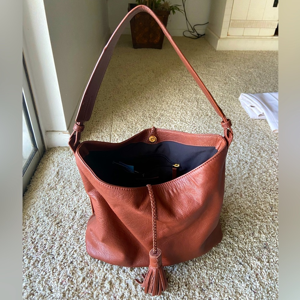 Margot Leather Purse with Tassels